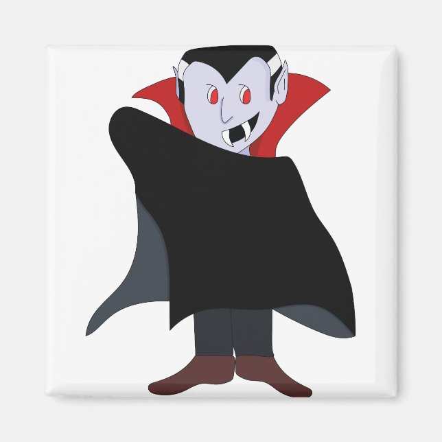 Imã Figurino de Halloween, um vampiro bonito (Frente)
