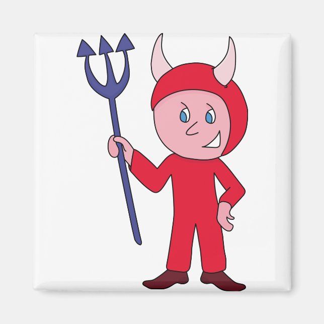 Imã Figurino do Dia das Bruxas do Diabo (Frente)