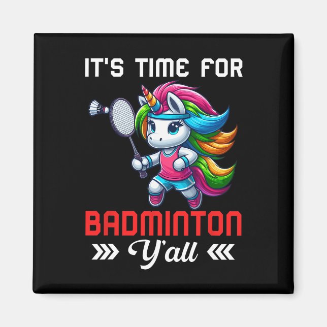 Imã Figurino Do Tempo Para O Algodão De Badminton Colo (Frente)