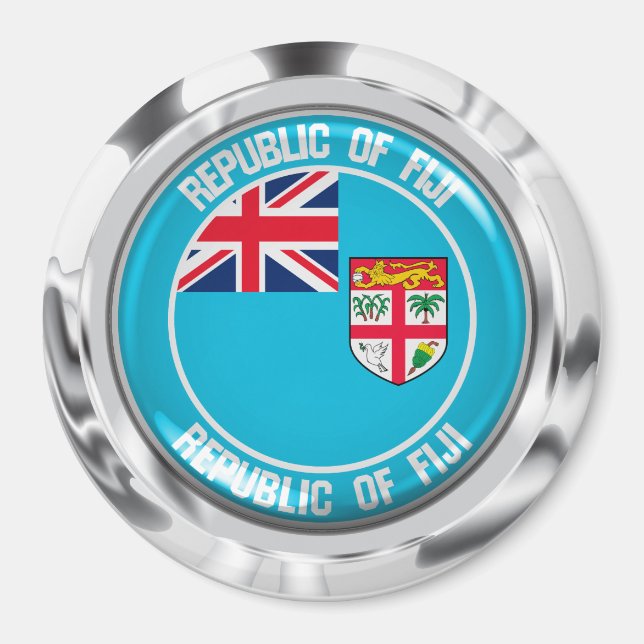 Imã Fiji Round Emblem (Frente)