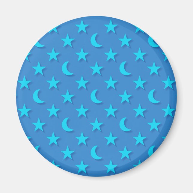 Imã Fila azul e padrão das estrelas (Frente)