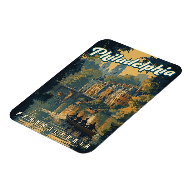 Ímã Filadélfia - Vintage Pensilvânia (Left Side)