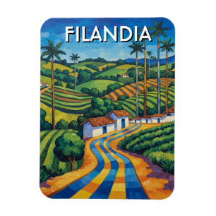 Ímã Filandia Viagem Colômbia