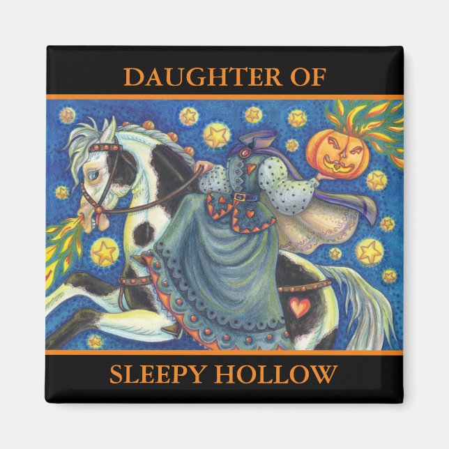Imã FILHA DE DORMIR HALLOWEEN MAGNET Square (Frente)