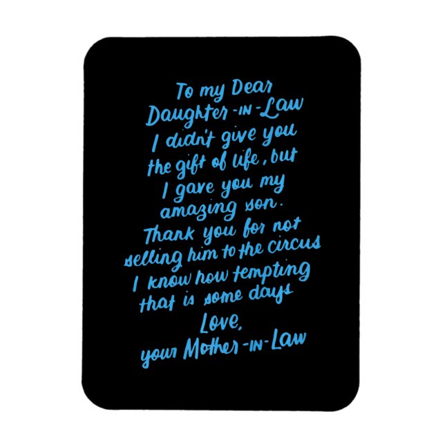 Ímã Filha Engraçada De Direito Para Minha Querida Filh (Vertical)