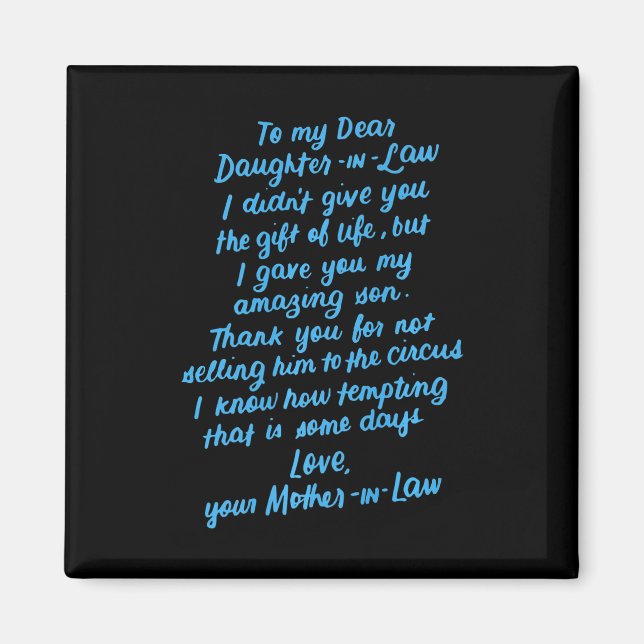 Imã Filha Engraçada De Direito Para Minha Querida Filh (Frente)