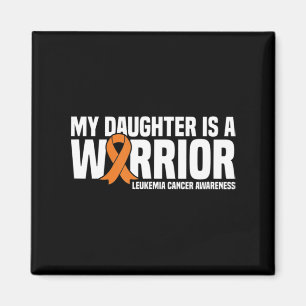 Imã Filha Guerreira Laranja Fita Leucemia Cancer Awa