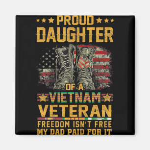 Imã Filha Orgulhosa Do Vet Patriótico Do Vietname Fl