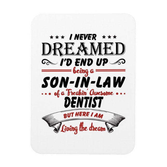 Ímã Filho Na Lei De Um Fantástico Dentista (Vertical)