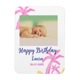 Ímã Filhos bebês primeiro aniversario adicionar nome d