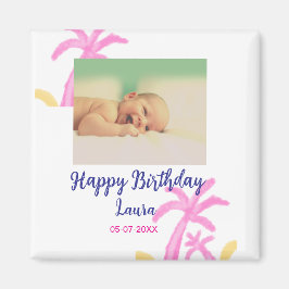 Imã Filhos bebês primeiro aniversario adicionar nome d