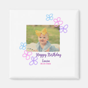 Imã Filhos bebês primeiro aniversario adicionar nome d