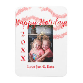 Ímã Filhos da família das crianças reluzentes vermelho