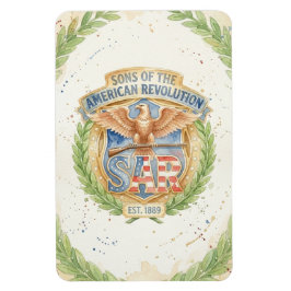 Ímã Filhos da Revolução Americana SAR Est 1889 Orgulho