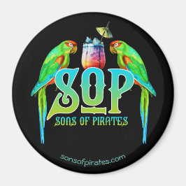 Imã Filhos De Piratas Redondos