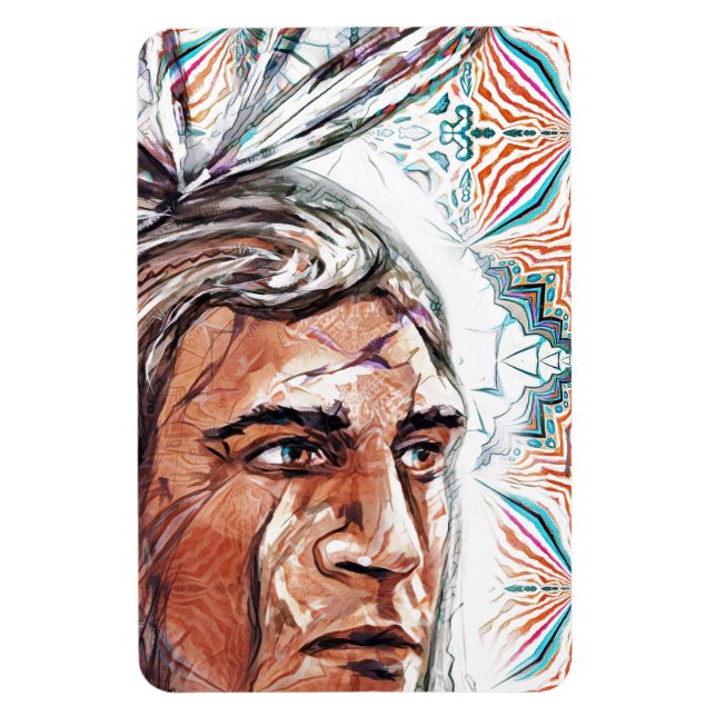 Ímã Filhote antiga e padrão fractal (Vertical)