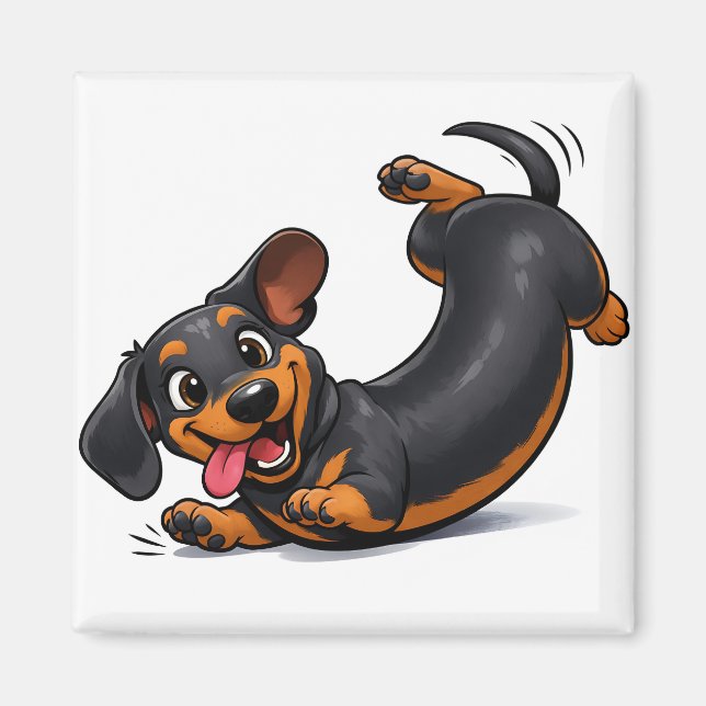 Imã Filhote brincalhão de Dachshund  (Frente)