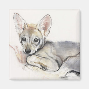 Imã Filhote de cachorro de lobo árabe ondulado 2009