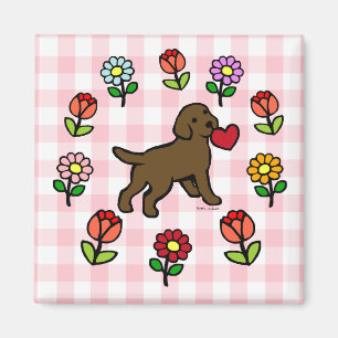 Imã Filhote de cachorro do laboratório do chocolate e