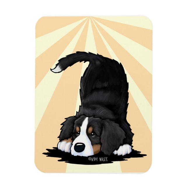 Ímã Filhote de Cão Montanhês Bernês  (Vertical)