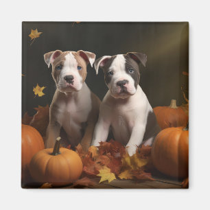 Imã Filhote de Staffordshire Americano Autumn Delight