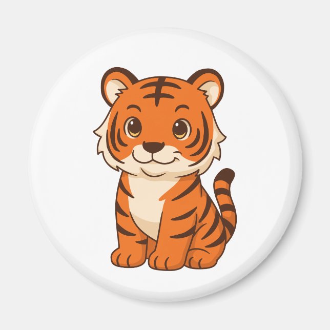 Imã Filhote de Tigre Fofo (Frente)