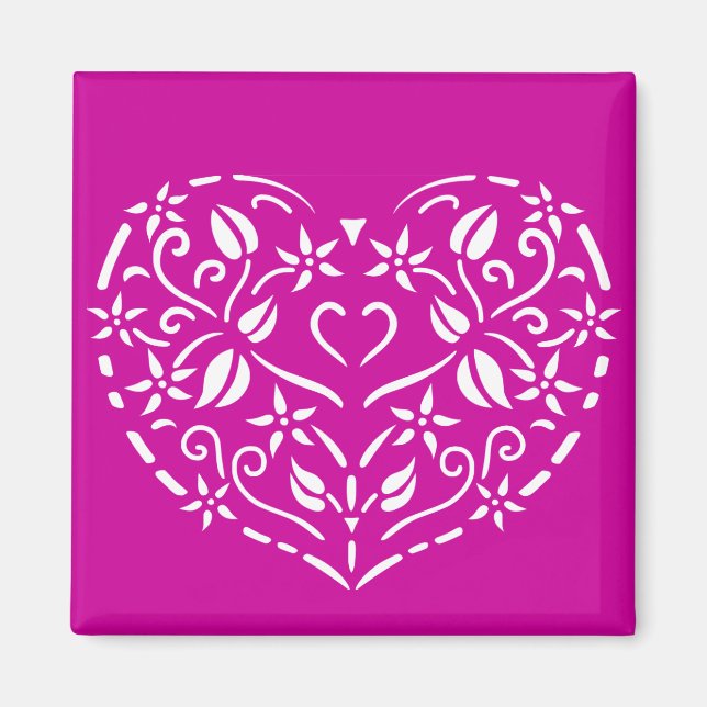 Imã Filigree Heart (Frente)