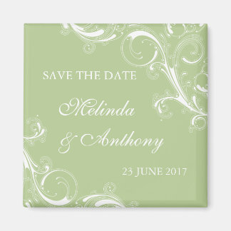 Imã Filigree Swirl Green