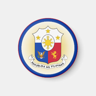 Imã Filipinas Casaco de Forma do Círculo de Armas