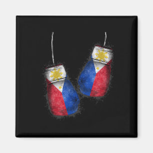 Imã Filipino Boxers Camisa Ventiladores Bandeiras Luva