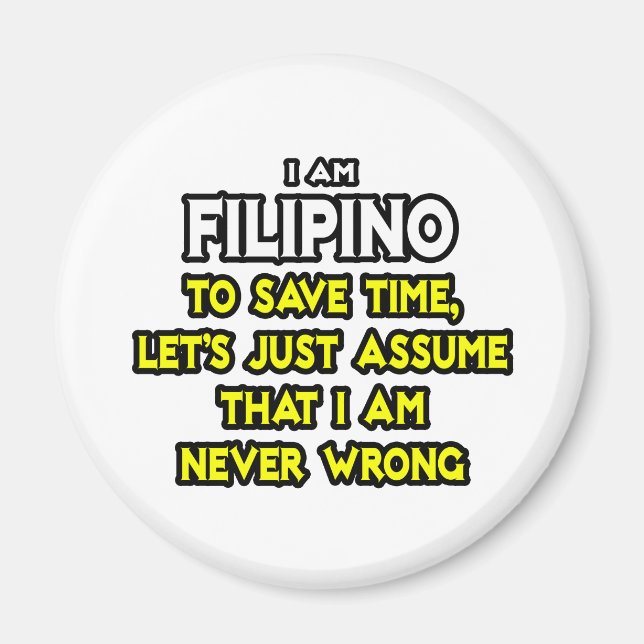 Imã Filipino... Presume Que Nunca Estou Errado (Frente)