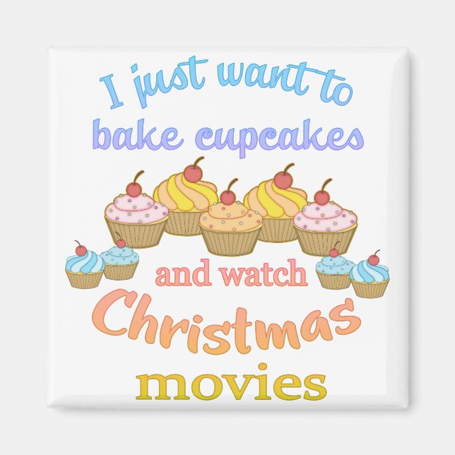 Imã Filmes e Cupcakes de Natal (Frente)