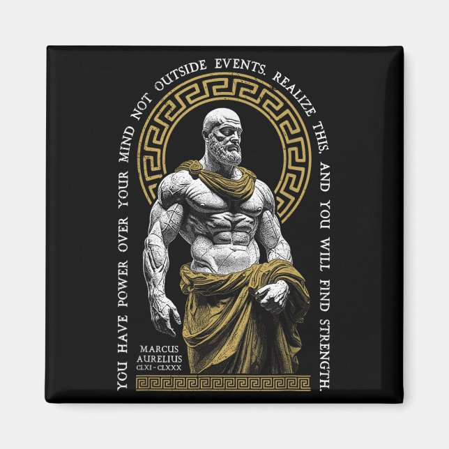 Imã Filosofia Estática Encontrar Força Marcus Aurelius (Frente)