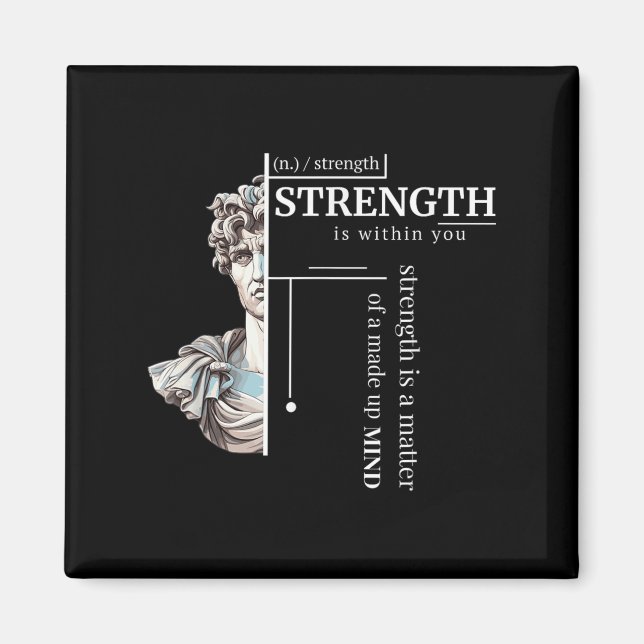 Imã Filosofia Positiva de Disciplina Estática Stren (Frente)