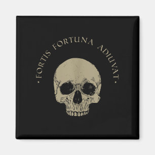 Imã Filosofia Stoic Fortis Fortuna Adiuvat Skull Stoi