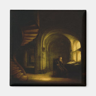 Imã Filósofo com um livro aberto, 1625-7 (óleo na