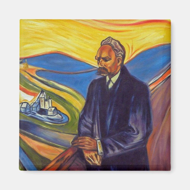 Imã Filósofo Friedrich Nietzsche (por Edvard Munch) (Frente)
