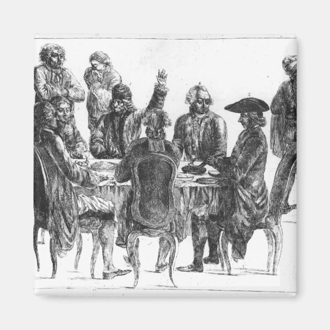 Imã Filósofos do jantar, c.1750 (Frente)