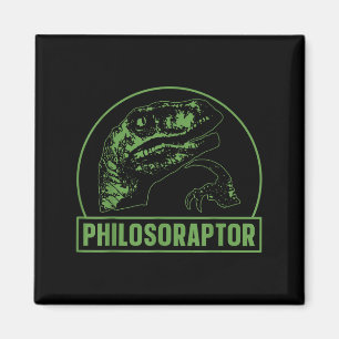 Imã Filosoraptor Funny Filosófica Velociraptor D