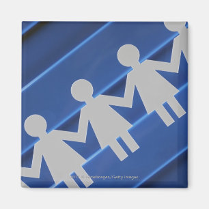 Imã Fim-acima das bonecas chain de papel