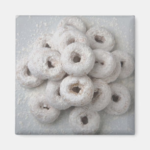 Imã Fim-acima de filhóses pulverizadas em uma placa