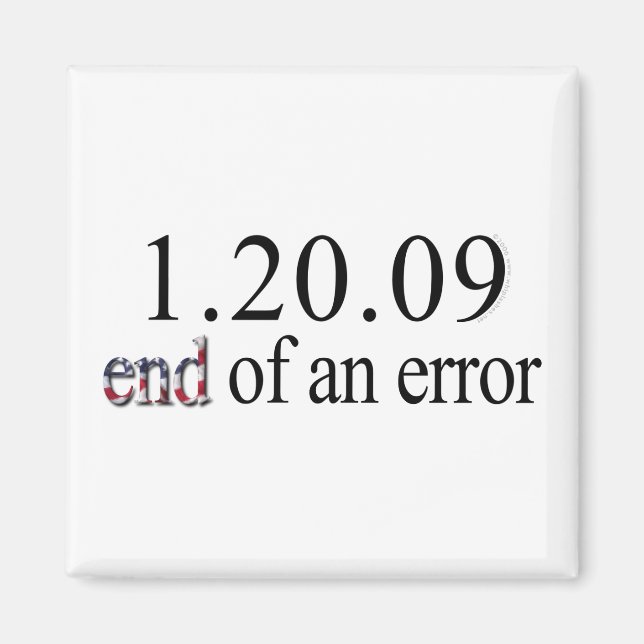 Imã Fim de um erro - Magnet (Frente)