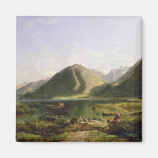 Imã Fim do lago de Genebra, 1835 (óleo na canvas) (Frente)