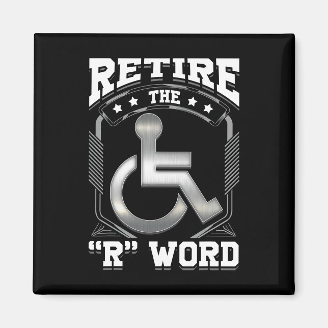 Imã Fim do RWord Wheelhall Disabled Disability Awar (Frente)