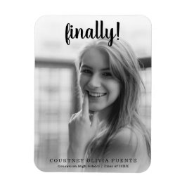 Ímã Finalmente, Anúncio de Graduação de Fotos Moderna