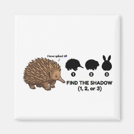 Imã Find The Shadow: Cute Echidna Australia Animal Gam