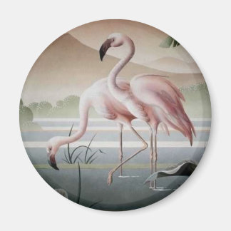 Imã Fine at Pink Flamingo Magnet