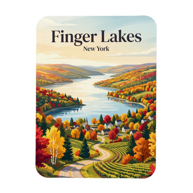 Ímã Finger Lakes EUA (Vertical)