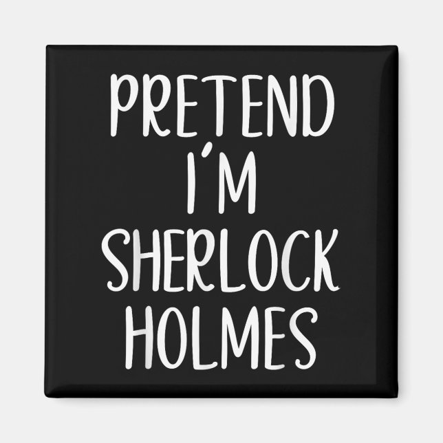 Imã Fingir que sou Sherlock Holmes Fácil Figurino Hall (Frente)