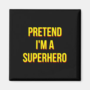 Imã Fingir que sou um super herói Adulto Figurino Hall
